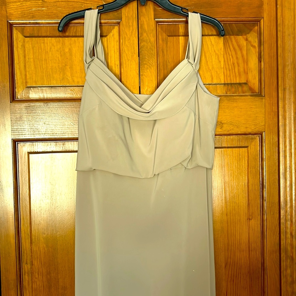 Jenny Yoo Sabine bridesmaid dress size 12 Truffle